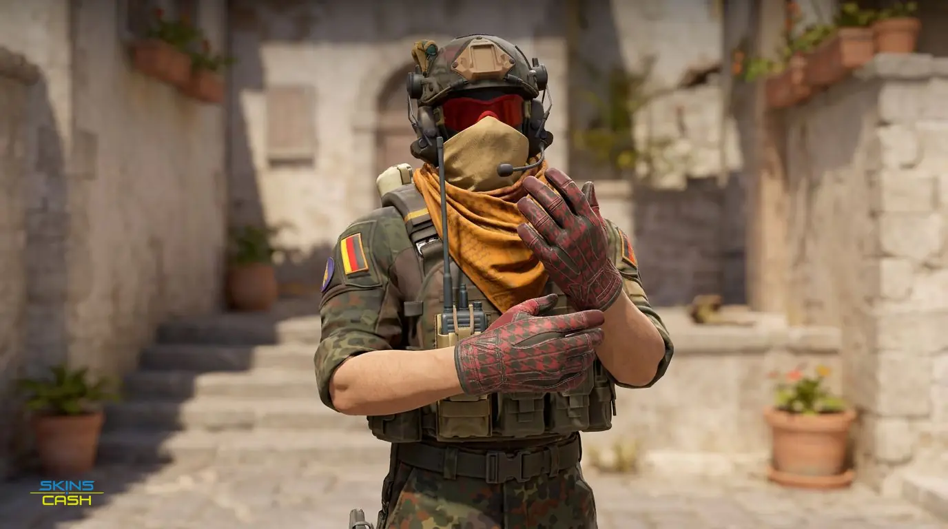 ★ Sport Gloves | Scarlet Shamagh — In the field