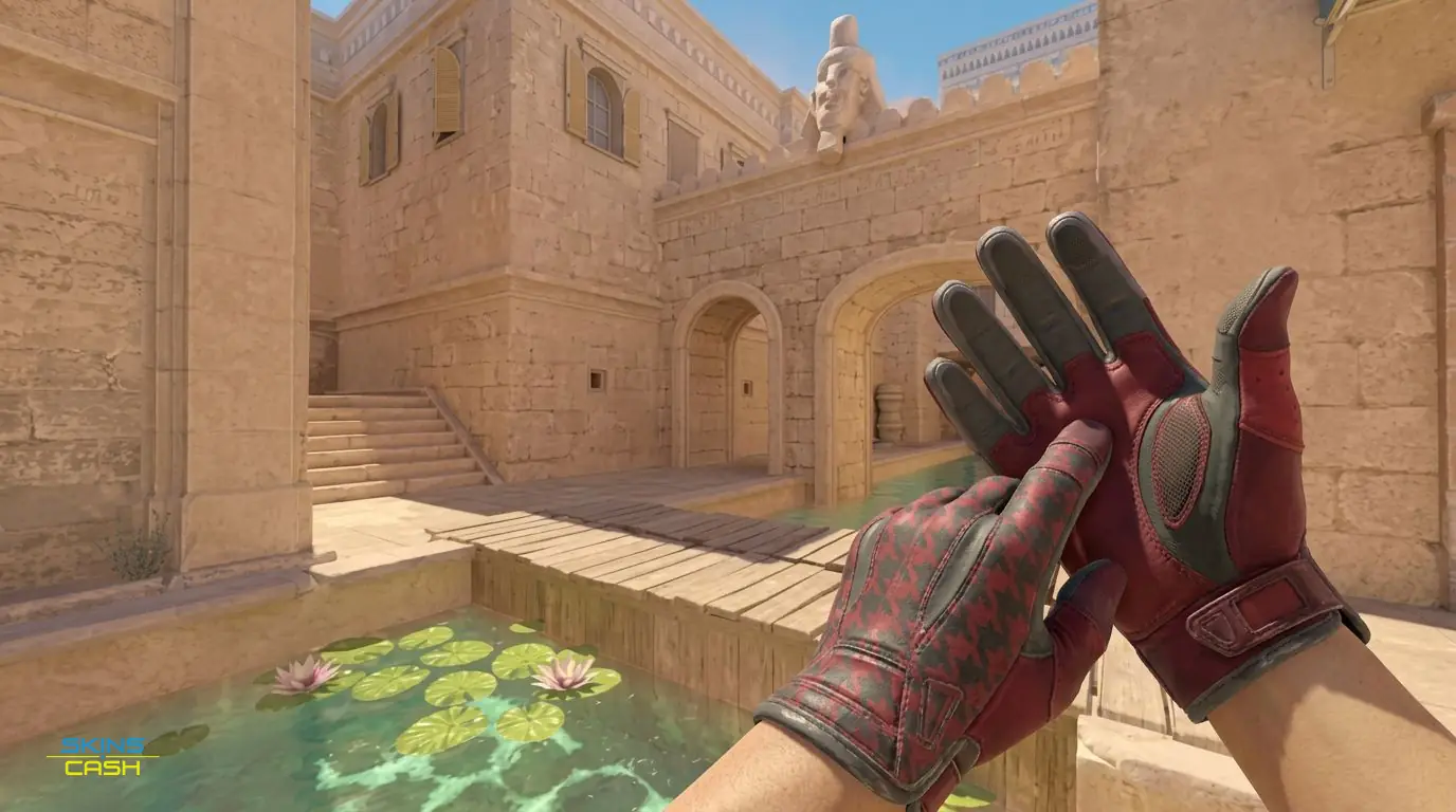 ★ Sport Gloves | Scarlet Shamagh — In-game inspect