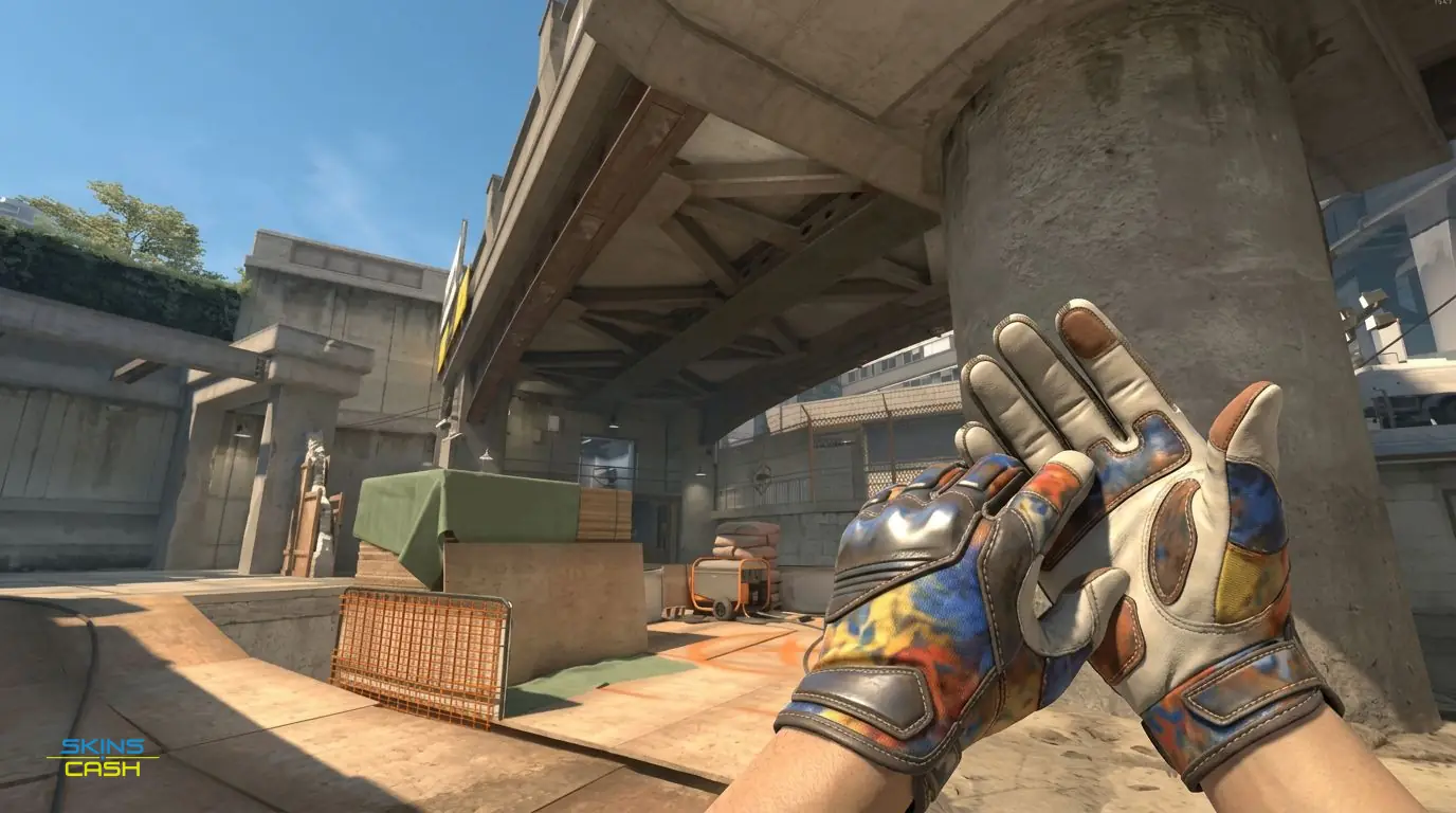 ★ Moto Gloves | POW! — In-game inspect