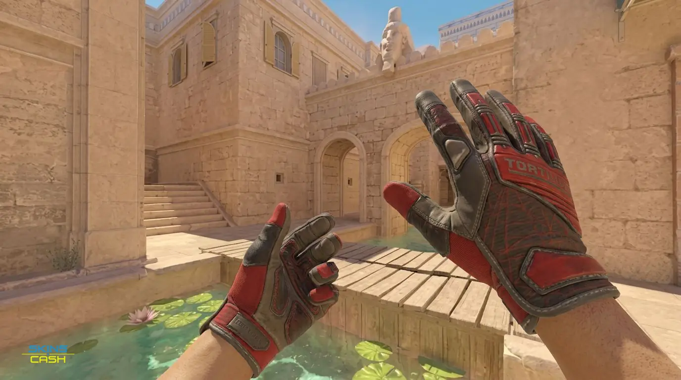 ★ Specialist Gloves | Crimson Web — In-game inspect
