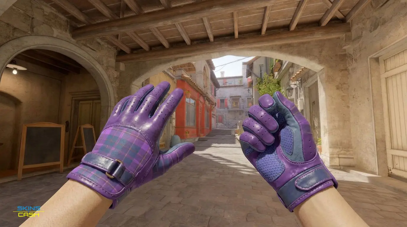 ★ Driver Gloves | Imperial Plaid — In-game inspect