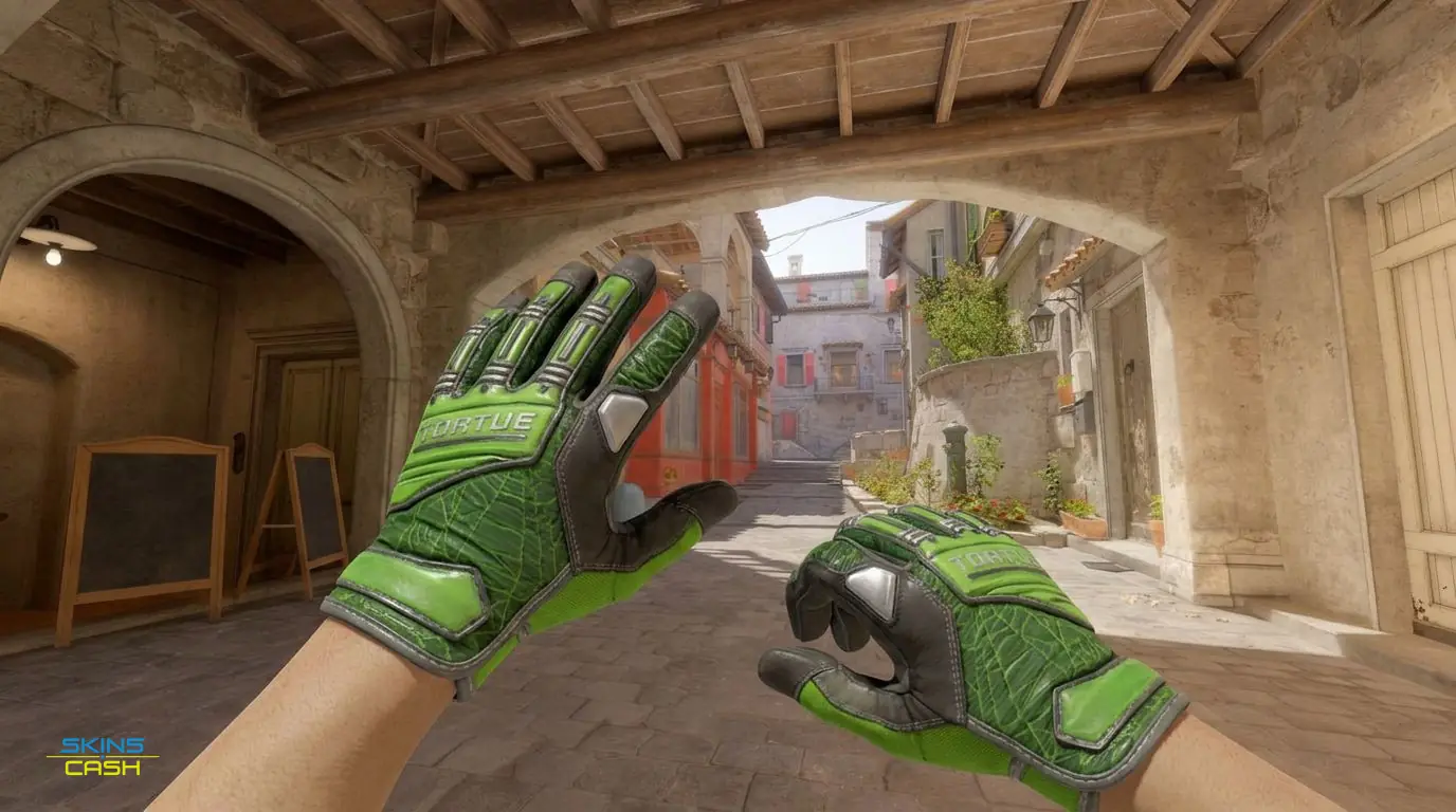 ★ Specialist Gloves | Emerald Web — In-game inspect