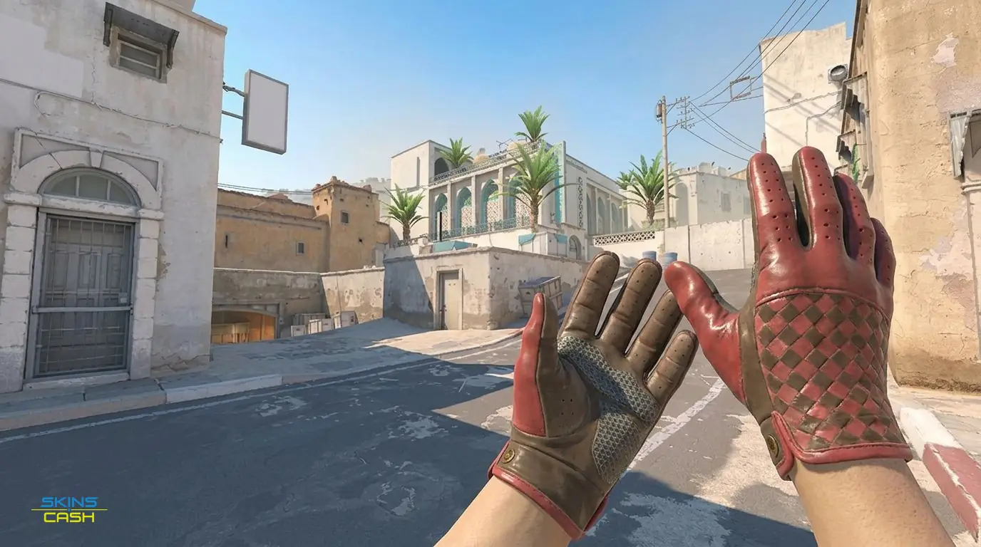 ★ Driver Gloves | Crimson Weave — In-game inspect