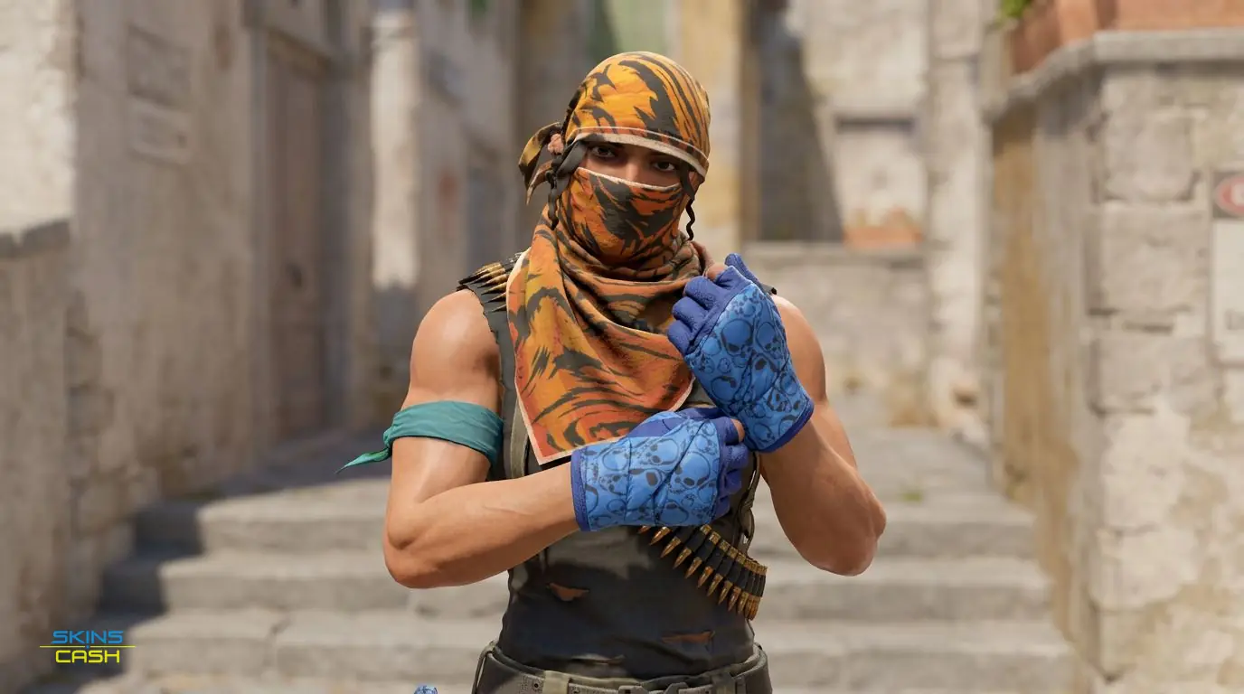 ★ Hand Wraps | Cobalt Skulls — In the field