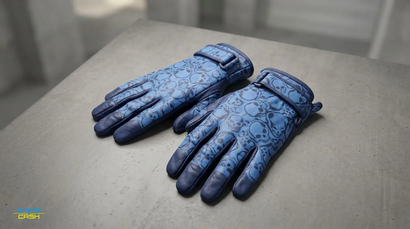 ★ Hand Wraps | Cobalt Skulls — Product view