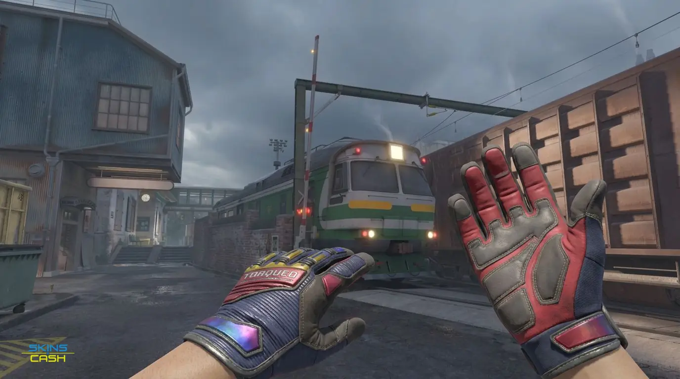 ★ Specialist Gloves | Marble Fade — In-game inspect