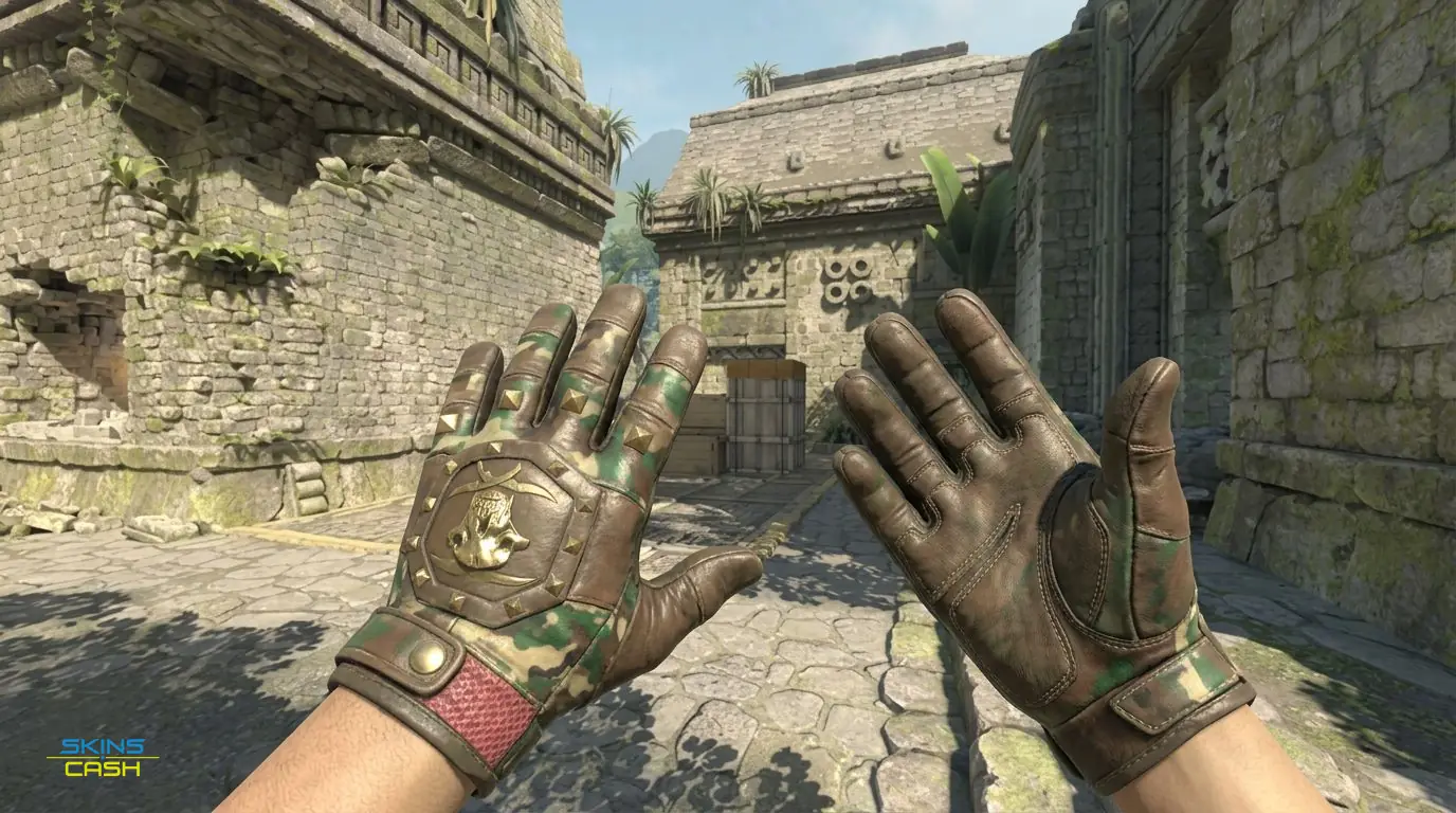 ★ Bloodhound Gloves | Guerrilla — In-game inspect