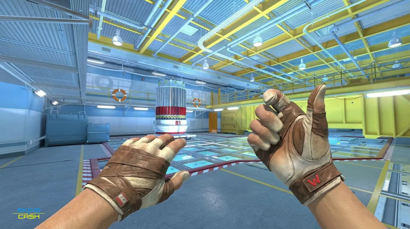 ★ Hand Wraps | Leather — In-game inspect