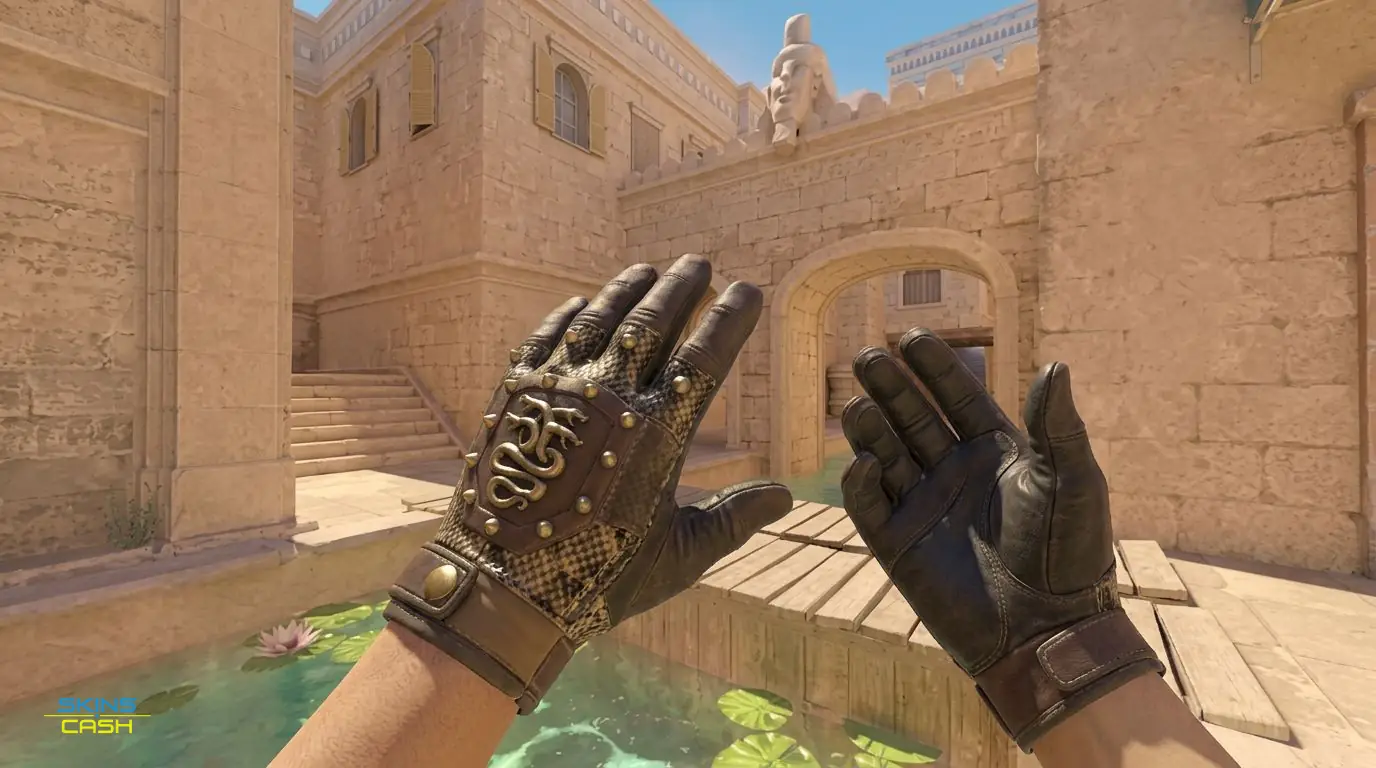 ★ Hydra Gloves | Rattler — In-game inspect