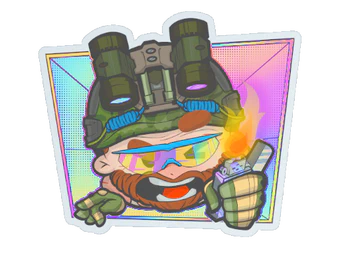 Sticker | Try Hard (Holo) image
