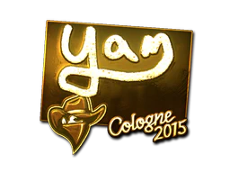 Sticker | yam (Gold) | Cologne 2015 image