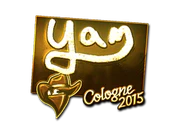 Sticker | yam (Gold) | Cologne 2015 image