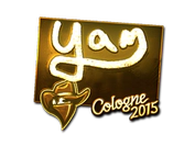 Sticker | yam (Gold) | Cologne 2015 image