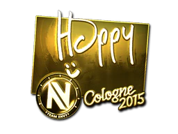 Sticker | Happy (Gold) | Cologne 2015 image