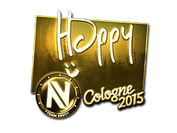 Sticker | Happy (Gold) | Cologne 2015 image