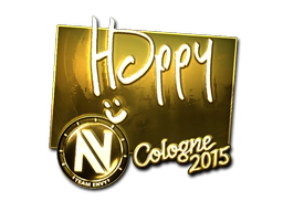Sticker | Happy (Gold) | Cologne 2015 image