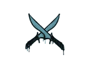 Sealed Graffiti | X-Knives (Wire Blue) image