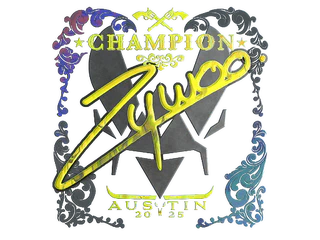 Sticker | ZywOo (Holo, Champion) | Austin 2025
