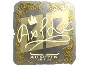 Sticker | Ax1Le (Gold) | Austin 2025 image