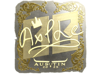 Sticker | Ax1Le (Gold) | Austin 2025 image