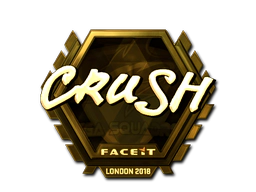 Sticker | crush (Gold) | London 2018 image