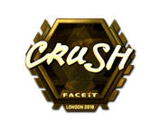 Sticker | crush (Gold) | London 2018 image
