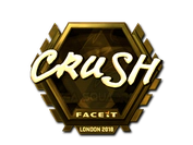 Sticker | crush (Gold) | London 2018 image