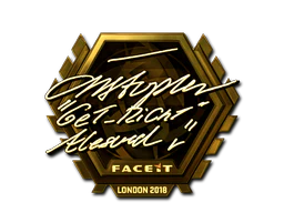 Sticker | GeT_RiGhT (Gold) | London 2018 image