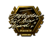 Sticker | GeT_RiGhT (Gold) | London 2018 image