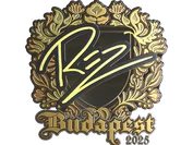 Sticker | REZ (Gold) | Budapest 2025 image