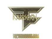 Sticker | karrigan (Gold) | Copenhagen 2024 image