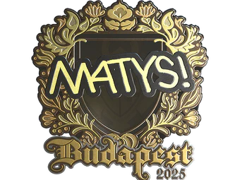 Sticker | MATYS (Gold) | Budapest 2025 image
