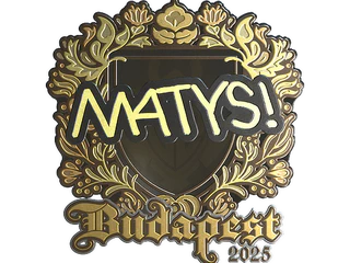 Sticker | MATYS (Gold) | Budapest 2025