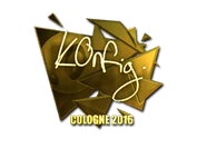 Sticker | k0nfig (Gold) | Cologne 2016 image