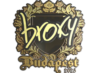 Sticker | broky (Gold) | Budapest 2025 image