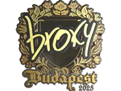 Sticker | broky (Gold) | Budapest 2025 image