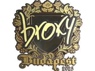 Sticker | broky (Gold) | Budapest 2025