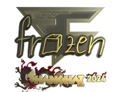 Sticker | frozen (Gold) | Shanghai 2024 image