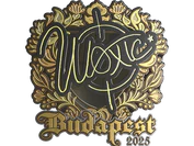 Sticker | woxic (Gold) | Budapest 2025 image