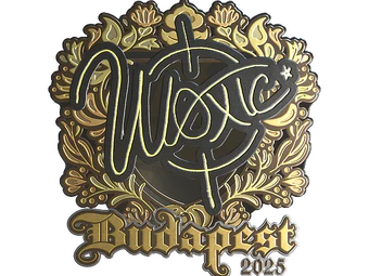 Sticker | woxic (Gold) | Budapest 2025 image