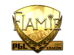 Sticker | flamie (Gold) | Krakow 2017 image