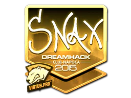 Sticker | Snax (Gold) | Cluj-Napoca 2015 image
