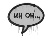 Sealed Graffiti | Uh Oh (Shark White) image