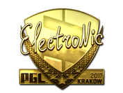 Sticker | electronic (Gold) | Krakow 2017 image
