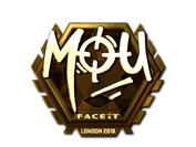 Sticker | mou (Gold) | London 2018 image