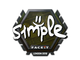 Sticker | s1mple | London 2018 image