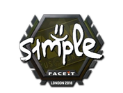 Sticker | s1mple | London 2018 image