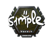 Sticker | s1mple | London 2018 image