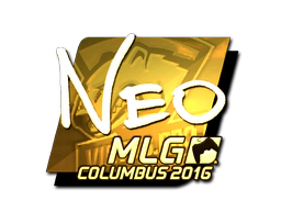 Sticker | NEO (Gold) | MLG Columbus 2016 image