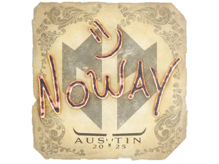 Sticker | noway | Austin 2025